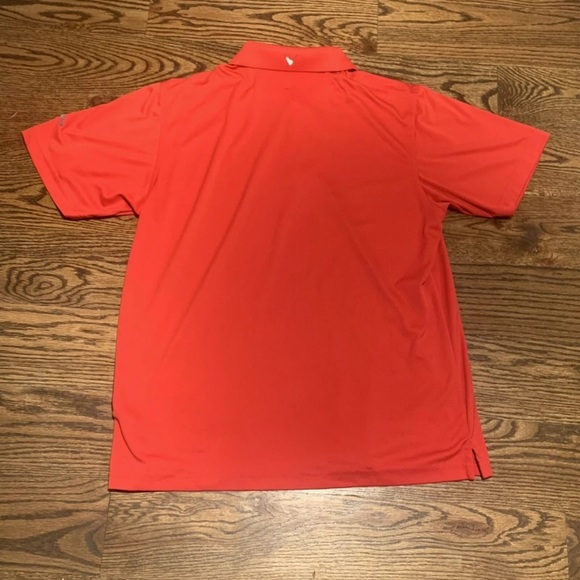 Callaway Men's Large Golf Polo Red Short Sleeve Shirt 100% Polyester Logo - Picture 3 of 5